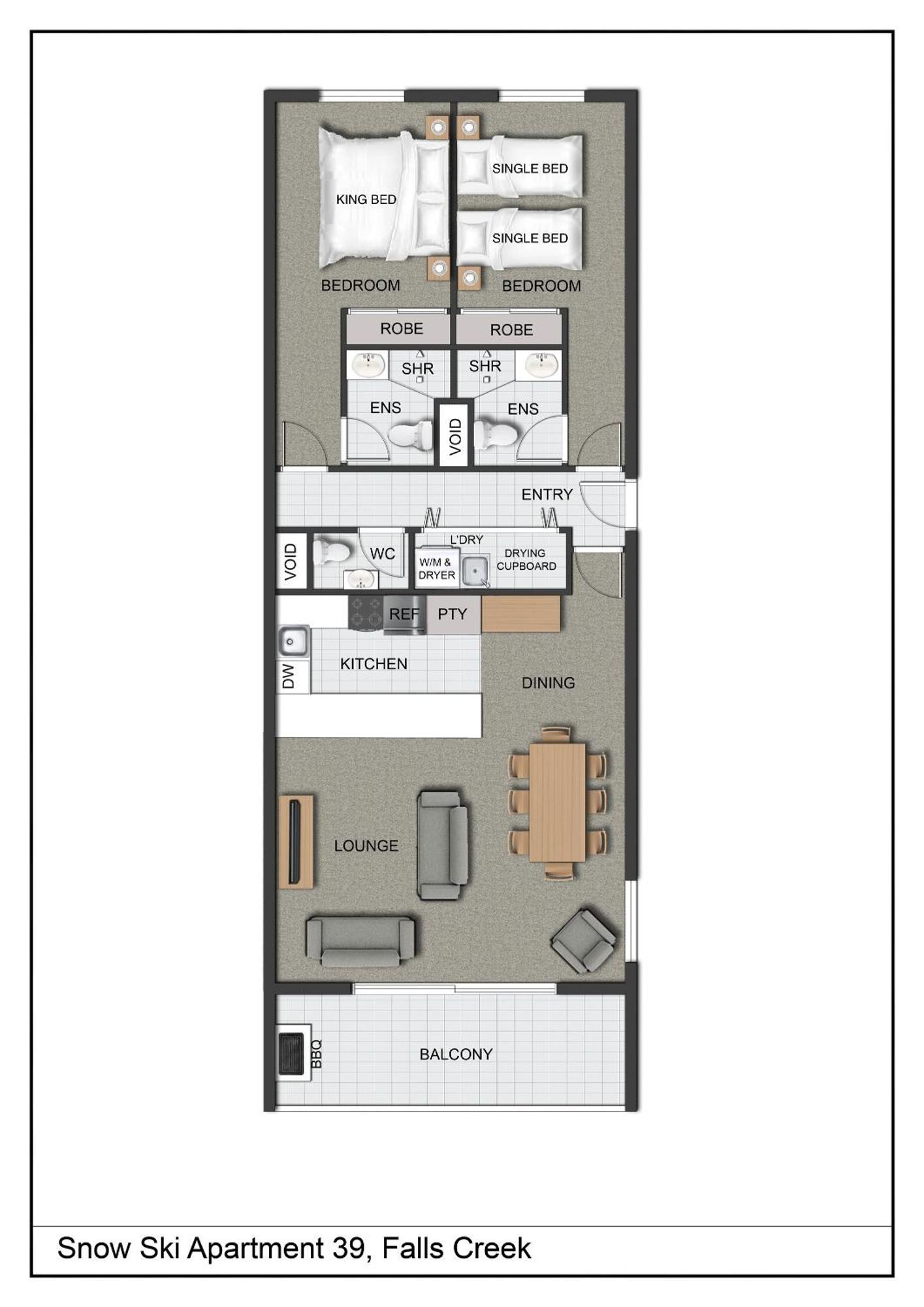 Snow Ski Apartments 39 Falls Creek Bagian luar foto